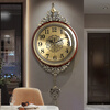 ZUNELL American retro wall clock living room 2026 new light luxury high-end wall clock French European style wall clock high-end Roman numeral style