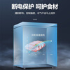 Hisun Freezer Household Large Capacity Freezer Horizontal Refrigerator-Freezer Conversion Cabinet Horizontal Fresh-keeping Cabinet Energy-Saving Breast Milk Cabinet Single Temperature Micro-Frost Model 103L丨First Class Energy Efficiency丨About 100 Jin of Frozen Meat