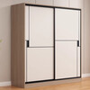 Huixun Jingdong's own brand solid wood wardrobe bedroom simple sliding door wardrobe large capacity storage cabinet 100*50*200CM