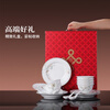 Jingdezhen (jdz) ceramic tableware bowl and plate set for home relocation Chinese high-end white porcelain tableware set Spring Festival gift box for peace and prosperity
