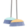 Hasdick soft-bristle plastic broom, stainless steel long handle 8507 with three-section splicing rod, green HZL-53