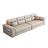 Leather art sofa living room small apartment three-seat cream style leather sofa six-proof technology cloth + high elastic sponge three-seat 210cm /75% user choice