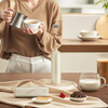 Circle Joy Electric Milk Frother Coffee Milk Frother Storage Household Milk Frother Rechargeable Mini Blender
