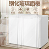 Xiling horizontal refrigerator first-class energy efficiency household air-cooled frost-free inverter large-capacity short refrigerator under the counter embedded side-by-side door double-door double freezer bedroom refrigerator kitchen refrigerator upgraded white 90 cm wide first-class inverter/copper tube refrigeration