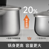 SUPOR Milk Pot 316L Stainless Steel Food Grade Healthy Uncoated Baby Food Pot Deep Double Side Drainage Universal Induction Stove 丨18cm+Steaming Compartment丨Can Steam and Boil 18cm