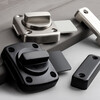 Honggong punch-free latch door bolt door buckle anti-theft bathroom bedroom anti-lock artifact anti-lock buckle no punch large black