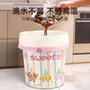Tear-free drawstring garbage bag household portable thickened kitchen and bathroom large plastic bag affordable cute donut drawstring garbage bag 60 pieces