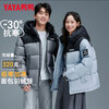 Yaya (YAYA) Wang Yibo's same style 320g high-charge down jacket for men 2025 winter new cold-proof thickened bread coat for women, grind gray XL 180 (recommended 150-170 pounds)