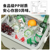 Ice energy outdoor picnic food incubator commercial stall ice storage ice bucket camping fishing mobile refrigerator freezer 22 liters white gray free 450ML ice box*2 + ice bag 1