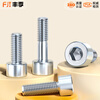Fengji national standard 8.8 grade galvanized hexagon socket screws and bolts M3M4M5M6M8M10M12-M24*16/20/25mm M12*50 full thread (5 pieces)