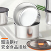 Carole Fresh-keeping Bowl with Lid Thickened Stainless Steel Refrigerator Storage Box with Rice Packing Box Picnic Box Steaming Storage Box Steel Sealed No Odor In Activity 2 Bowls + 2 Sealing Lids + 2 Ventilation Valves Deepened