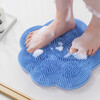 Originally conceived as a lazy foot rub bathroom silicone non-slip massage mat and a bath mat to brush the feet and heels to remove dead skin and wash the feet.