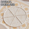 Xingfang Dumpling Plate Double-layer Drainage Plate Round Dumpling Plate with Vinegar Plate and Compartment Snack Plate