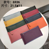 Casa-kups new genuine leather long wallet women's simple casual zipper wallet for mobile phone soft cowhide wallet yellow