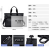 POLO business briefcase men's expandable handbag 14/15.6 inch computer bag conference document bag shoulder bag