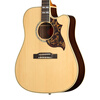 Epiphone Hummingbird Deluxe EC NA wood color full single cutaway electric box luxury acoustic guitar