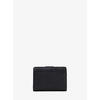 MICHAEL KORS Women's Mini Card Holder Compact, Portable and Practical Folding Wallet with Coin Bag Black F