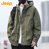 JEEP Jeep Jacket Men's Autumn and Winter Assault Jacket Workwear Men's Casual Trendy Tops Army Green 2XL