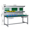 Kegan diy aluminum alloy anti-static workbench aluminum profile operating table computer table workshop factory assembly line assembly table repair table can be customized including accessories 2000*800*1600 double drawer