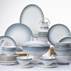 Wanxiang bowls, plates and tableware complete set of bowls, Jingdezhen ceramic dishes set for home 2026 new high-looking housewarming gift