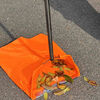 Outdoor sanitation windproof garbage bucket bag