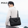 POLO business briefcase men's expandable handbag 14/15.6 inch computer bag conference document bag shoulder bag