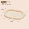 Novosil silicone soap box drains without water accumulation soap box bathroom hand-washing countertop soap tray milky white