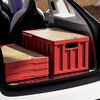 Camping storage box car camping storage box car trunk storage box large outdoor folding storage box Rouge Red 50L 52*35*27cm