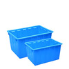 Jingsheng Fengbo large thickened plastic water tank fish farming aquaculture tank industrial water storage tank large capacity breeding tank rectangular storage box turnover box imported material thickened 160L (red and blue order notes)