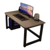 Yusenyi computer desktop table, home e-sports table, simple modern office desk, long table, study table, student office, white desktop - black table legs (reinforced version), hot-selling color 80x40x74cm