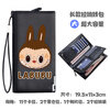Labubu peripheral children's wallet two-dimensional men's and women's short coin purse labubu primary school student wallet card bag large head labubu-long zipper