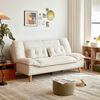 Lin's Home Cream Style Sofa Bed Foldable and Dual-Purpose 2025 New Small Apartment Single Living Room Lin's Wood Industry G024
