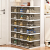 LINGX BOX sporadic box shoe box installation-free door shoe cabinet foldable storage transparent visible dust-proof shoe rack AJ basketball shoe all-in-one cabinet best-selling HOT transparent gray 12 pieces