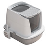 HELLOJOY cat litter box fully enclosed large cat toilet anti-splash cat litter box cat sand box cat litter box gray