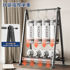 Stable clothes rack floor-standing aluminum alloy coat rack foldable storage rack bedroom clothes hanger simple YA6310G