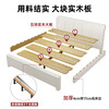 Nanzhu Bed solid wood bed cream style double bed 1.8 meters 2 meters mortise and tenon all solid wood bed master bedroom king bed MJ66#
