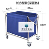 Folding linen cart hotel stainless steel collection trolley room entrance hotel property service cart room hygiene cleaning stainless steel folding cart gray