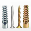 Platinum Sawtooth Gecko Expansion Pipe Light Iron Expansion Screw Cement Wall Hollow Brick Metal Pipe Nail M8*60 Expansion Pipe Nail (50 Sets) Blue
