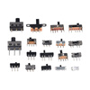 Toggle switch single row in-line patch horizontal small and micro power supply sliding gear fluctuation band 2/3 gears 3/4 feet SS12D11G5 toggle switch 2 gears 3 feet (2 pieces) No specifications