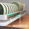 JiaHangshou kitchen pull-out dish storage rack cabinet dish rack pull-out basket drawer-type dish draining rack 38cm single layer pull-out dish rack--smooth integrated guide