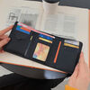 Kangaroo wallet women's short 2025 new Internet celebrity retro rhombus simple light luxury coin purse folding long wallet short black