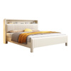Kao Youth Solid Wood Children's Bed Modern Simple Cream Style Student Bedroom Furniture 128#1.5m Bed + Mattress