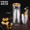 Yuling disposable tea cup Kung Fu tea aviation cup thickened heat-resistant plastic tea cup high-end tea cup with storage box holder 60ml tea cup 576 pcs