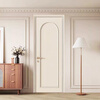 Solid wood door bedroom door French cream style all solid wood composite paint door interior door set door room door customization solid wood composite paint door B