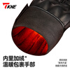 TKNE winter motorcycle leather gloves plus velvet to keep warm and waterproof motorcycle racing riding anti-fall and windproof rider equipment for men