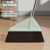 Broom single household single handle sweeping broom soft bristles enlarged broom combination non-stick hair long handle non-bending extended pole large broom glacier blue