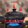 Jiwu Forest Claypot Rice, Yellow Braised Chicken, Ceramic Soup and Stew Casserole, Wide Mouth Casserole, High Temperature Resistant, Dry Burning, No Crack, 2.5L