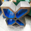Yue Changsheng precision cast iron v-shaped frame 90 degree fitter marking v-shaped iron shaft type detection v-shaped block fixture correction v-shaped iron block hollow single port 300*230*110 (pair)