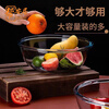 Bangan household transparent glass noodle bowl and basin, salad bowl, microwave oven-resistant high temperature baking bowl 4500ML +2700ML (with a lid), high borosilicate tempered glass bowl, microwaveable