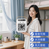 Deshuo Portable USB Charging Mobile Small Air Conditioner Desktop Fan Refrigeration Small Spray High Wind Water Cooling Fan Dormitory Bed Bedroom Outdoor Add Ice and Water Cooling Fan Portable + Rechargeable + Water Cooling + Angle Adjustable